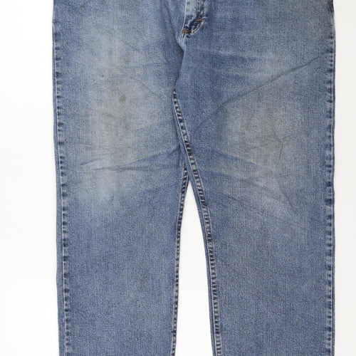 Wrangler Men Blue Regular Straight Fit Denim Jeans 40x29