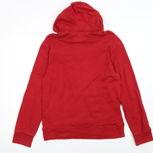 Levi's Women's Red Pullover Hoodie Medium Classic Logo Sweatshirt