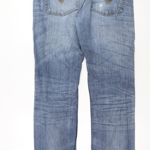 Levi Strauss & Co Men's Blue 34x34 Regular Fit Straight Denim Jeans