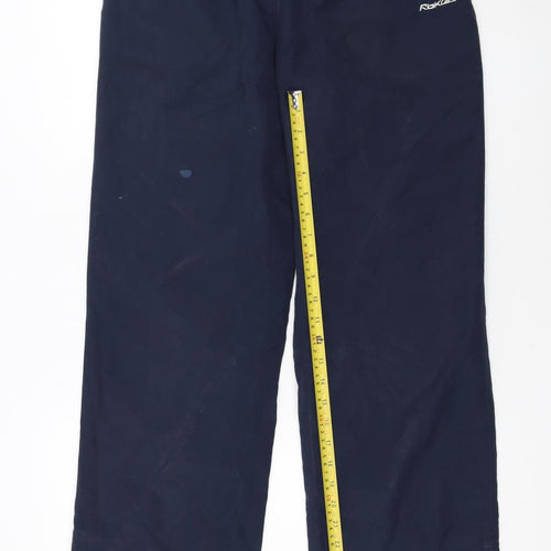 Reebok Women Blue Size 14 Track Pants Lightweight Activewear