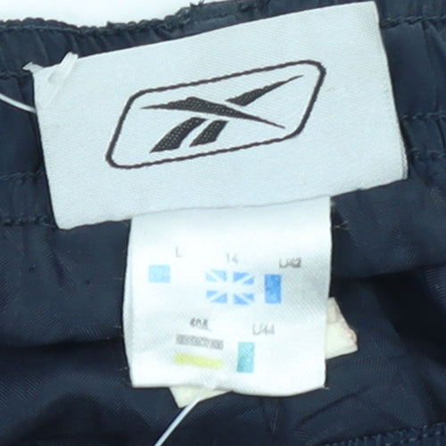 Reebok Women Blue Size 14 Track Pants Lightweight Activewear