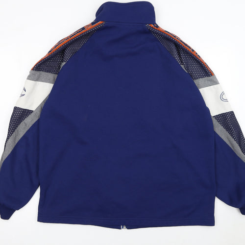 Champion Men's Blue Medium Full Zip Track Jacket 90s Sports Style