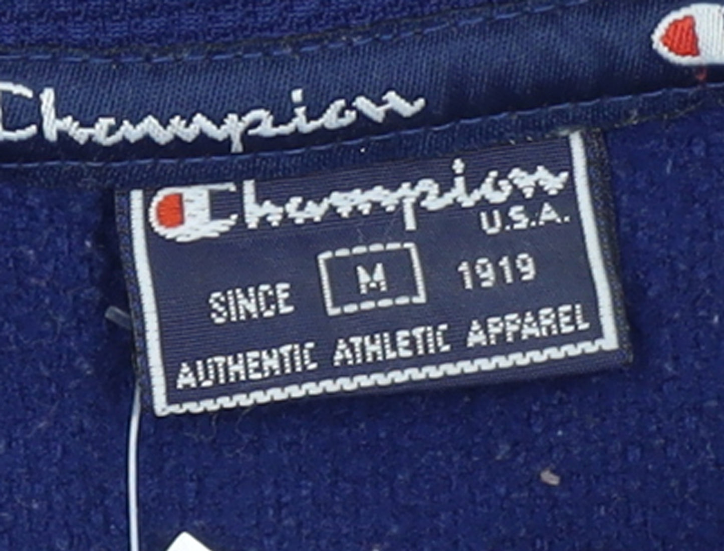 Champion Men's Blue Medium Full Zip Track Jacket 90s Sports Style