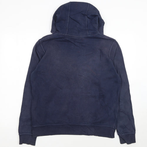 Nike Women's Navy Pullover Hoodie Medium Cotton Blend