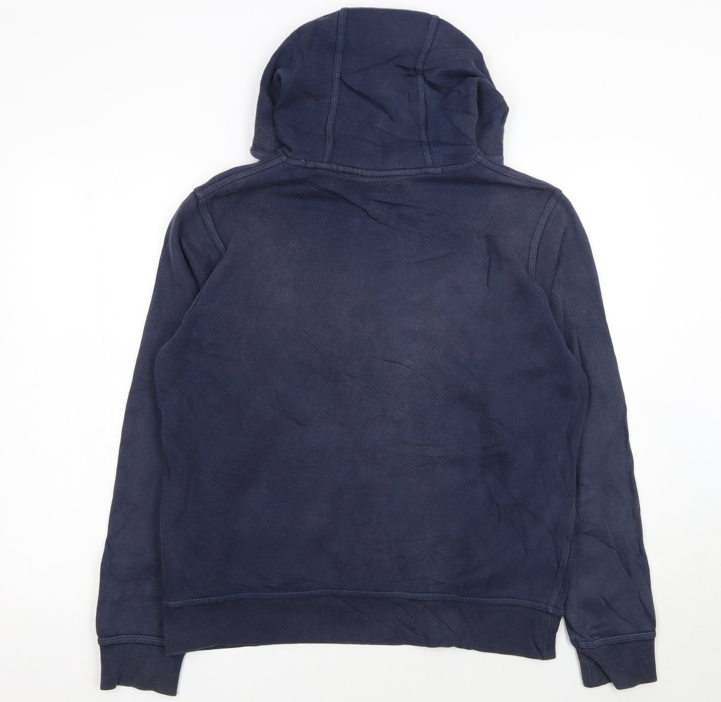 Nike Women's Navy Pullover Hoodie Medium Cotton Blend