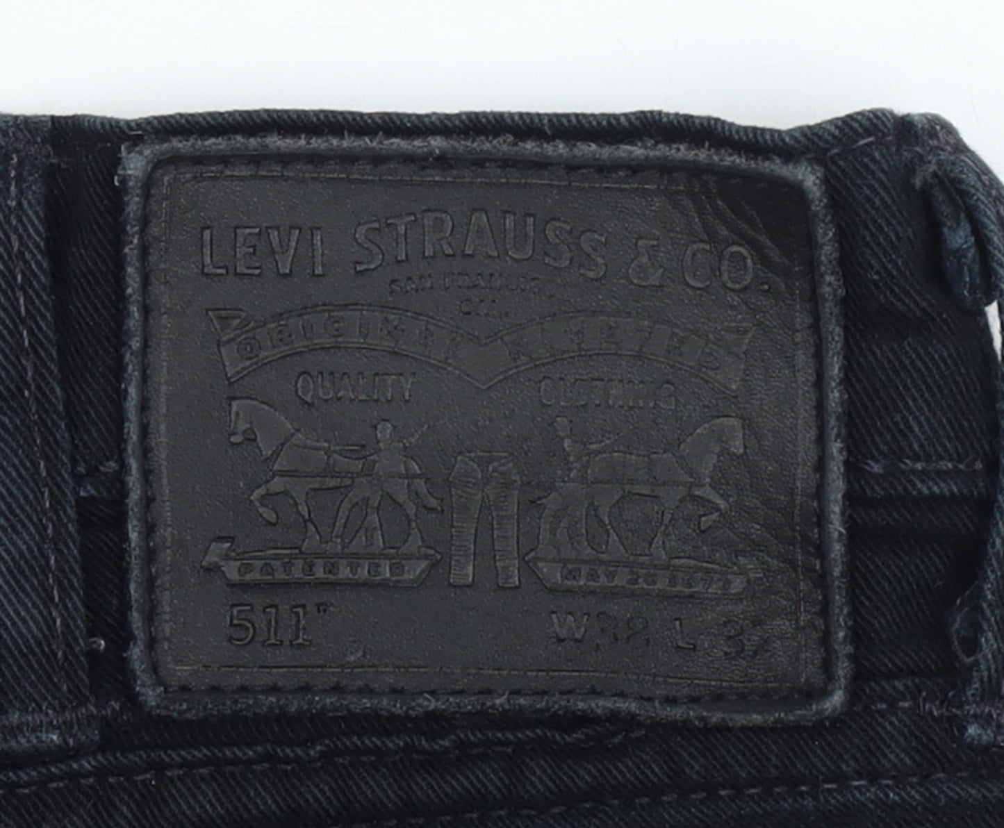 Levi's 511 Men's Black Slim Jeans W32 L32 Dark Wash