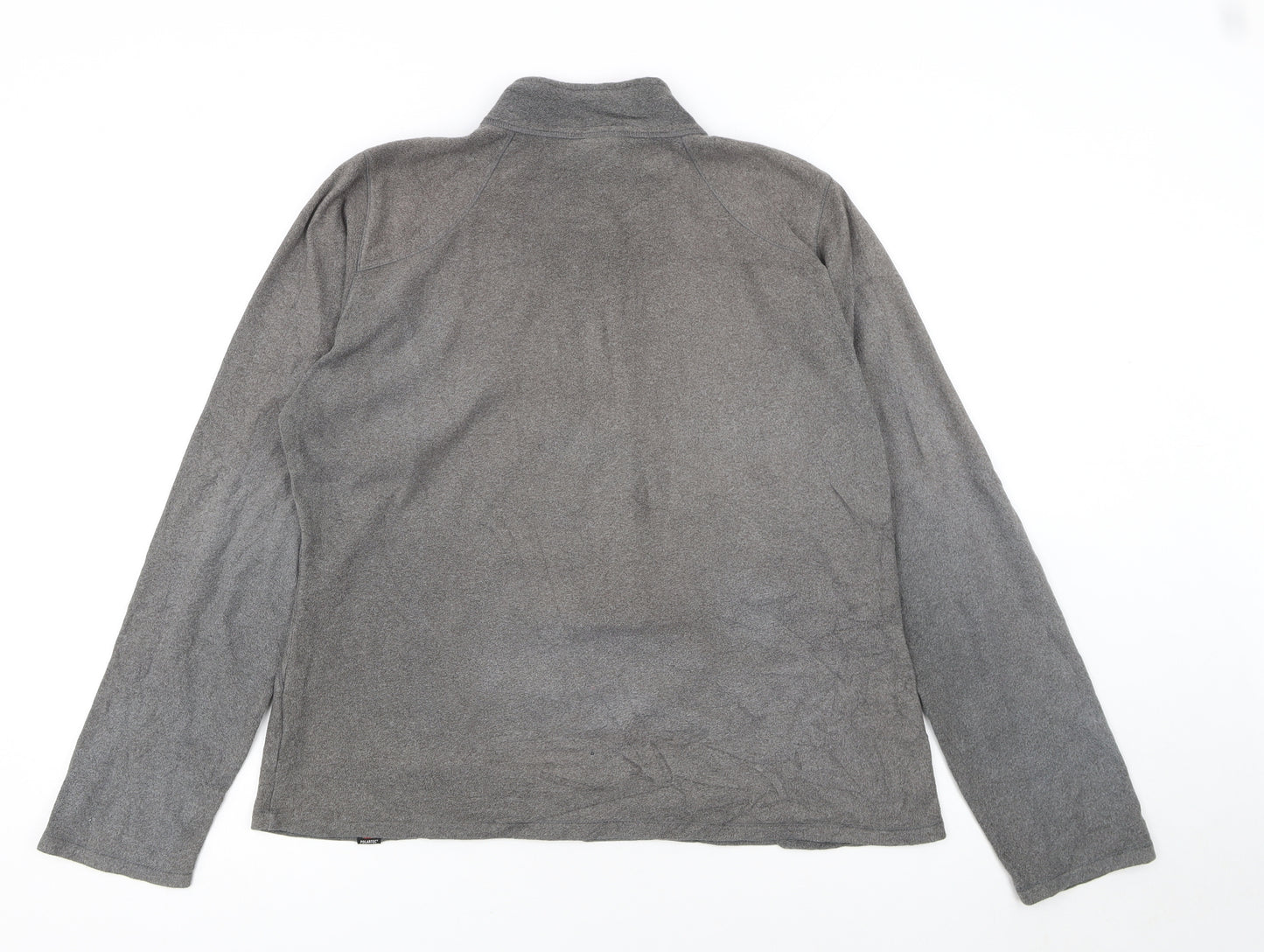 The North Face Women Grey Half Zip Fleece Sweatshirt Size M