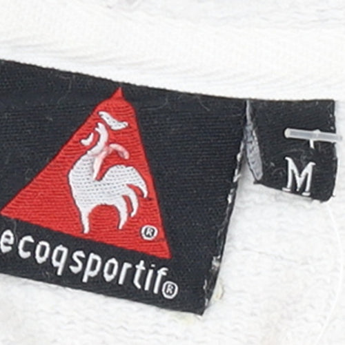 Le Coq Sportif Mens Grey Hoodie Medium Pullover Training Style