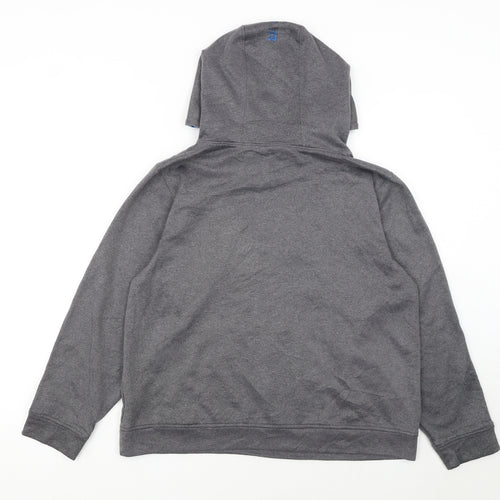 Under Armour Boys Grey Pullover Hoodie YXL Loose Fit Performance Fleece
