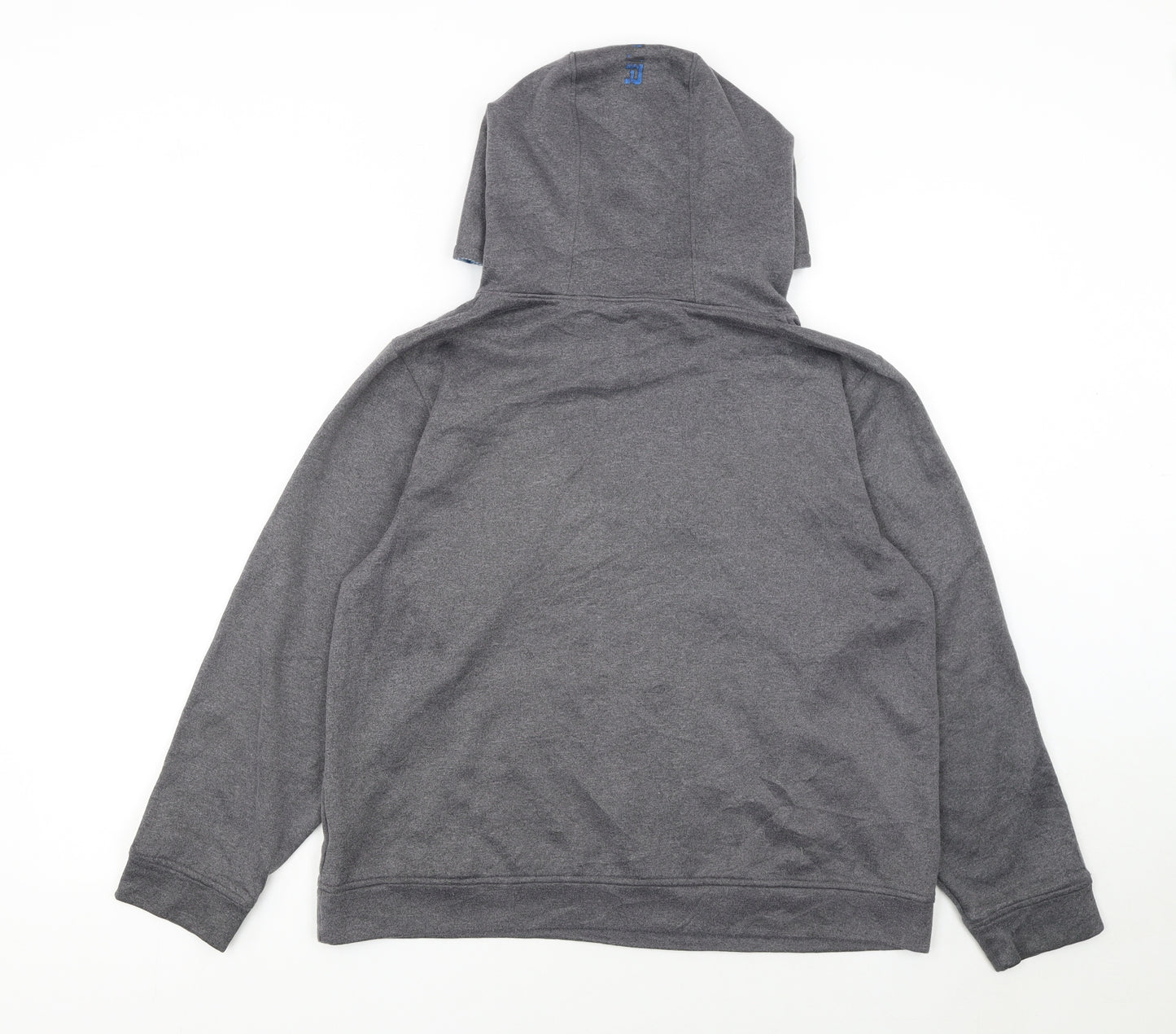 Under Armour Boys Grey Pullover Hoodie YXL Loose Fit Performance Fleece