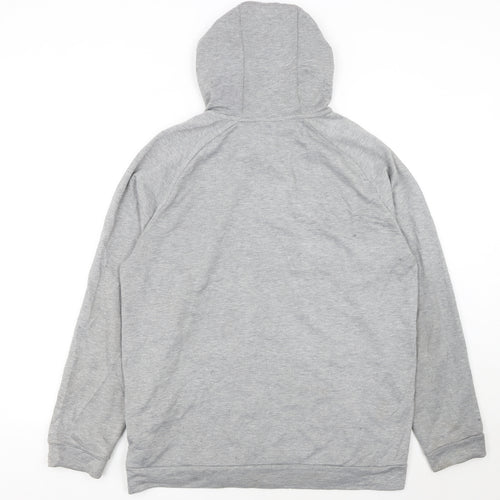 Nike Men's Grey Dri-Fit Full Zip Hoodie Size L Sportswear