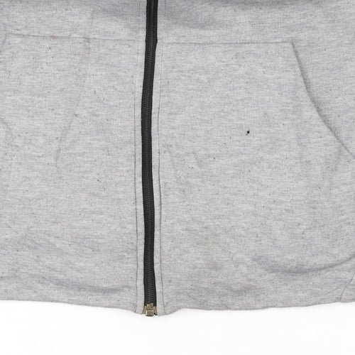 Nike Men's Grey Dri-Fit Full Zip Hoodie Size L Sportswear