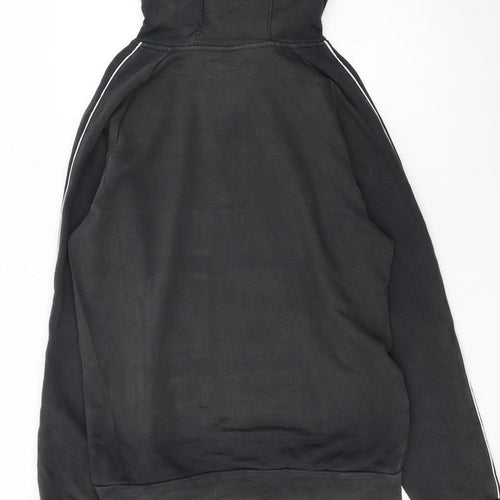 Adidas Men’s Black Pullover Hoodie L Fleece Logo Sportswear