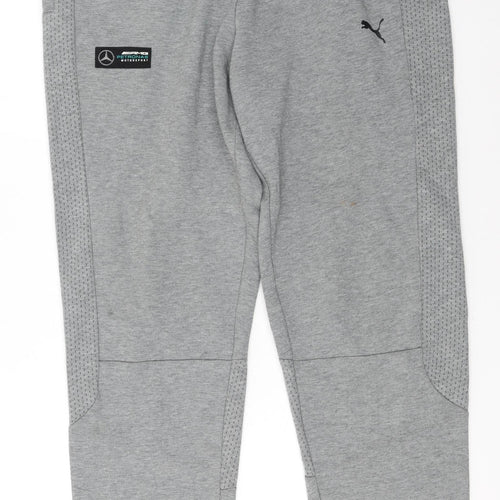 Puma Men's Grey XL Jogger Trousers Mercedes-Benz AMG Motorsport