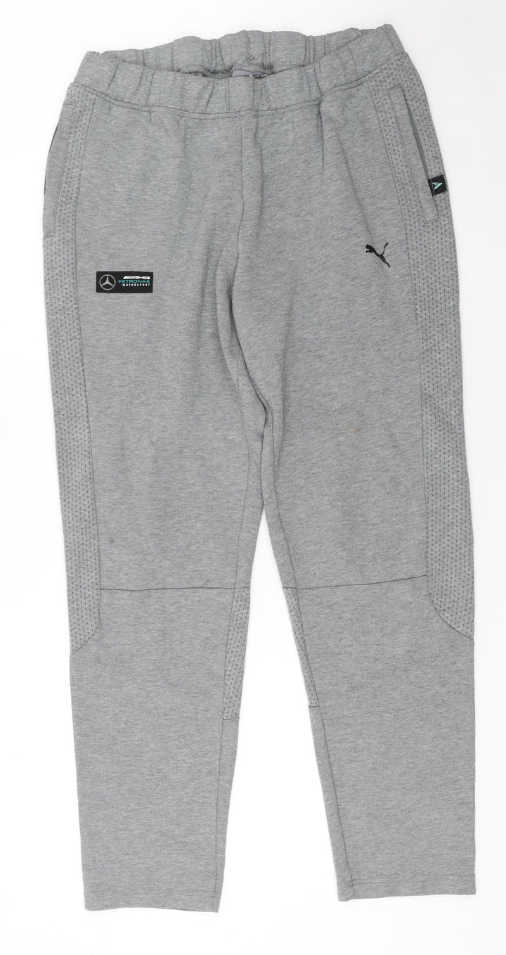 Puma Men's Grey XL Jogger Trousers Mercedes-Benz AMG Motorsport
