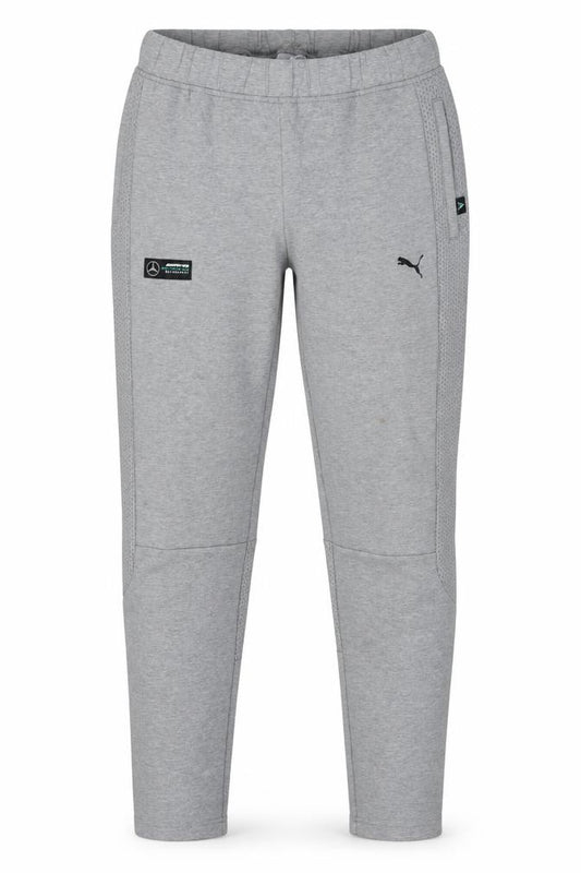 Front view of Puma Men's Grey XL Jogger Trousers Mercedes-Benz AMG Motorsport