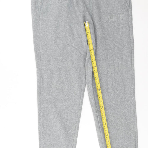 Puma Men’s Grey Jogger Sweatpants Size M Regular Fit