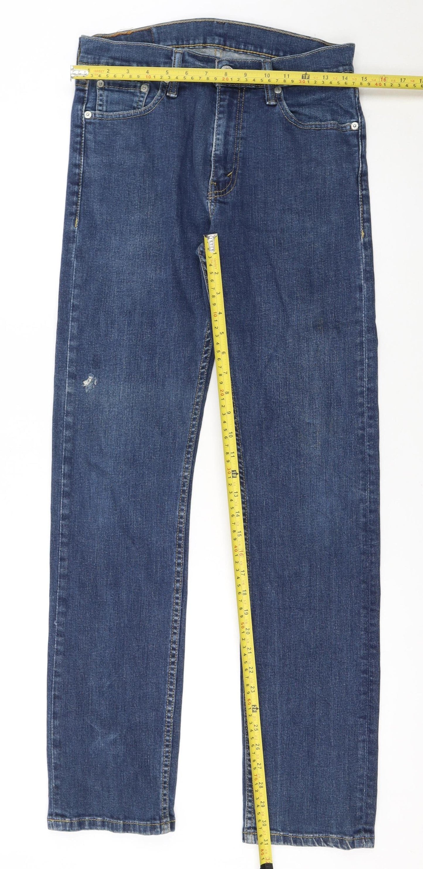 Levi’s Men Blue 513 Regular Straight Denim Jeans W30 L32