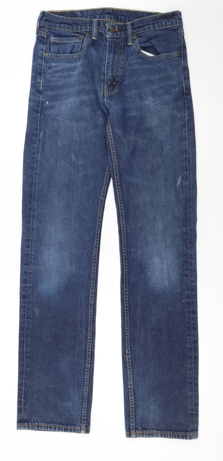 Levi’s 505 Men’s Blue Straight Jeans W32 L36 Mid Rise Denim