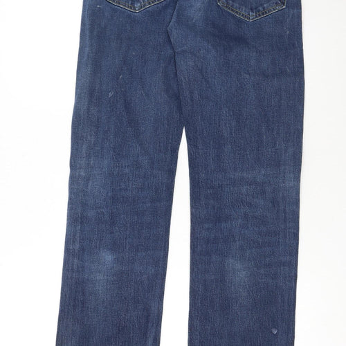 Levi’s 505 Men’s Blue Straight Jeans W32 L36 Mid Rise Denim