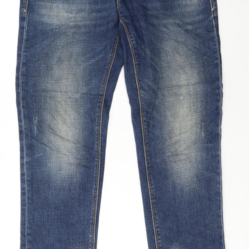 Lee Cooper Men's Blue Slim Fit Straight Denim Jeans W32 L32
