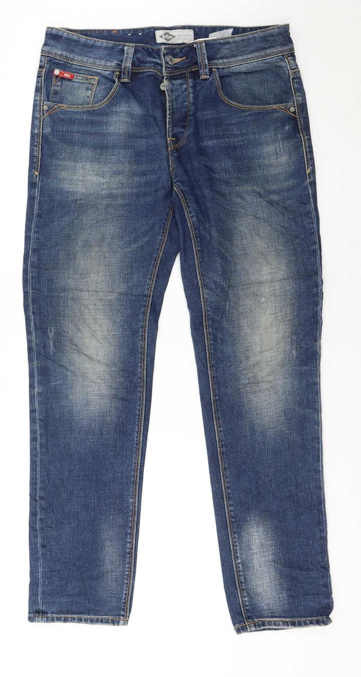 Lee Cooper Men's Blue Slim Fit Straight Denim Jeans W32 L32