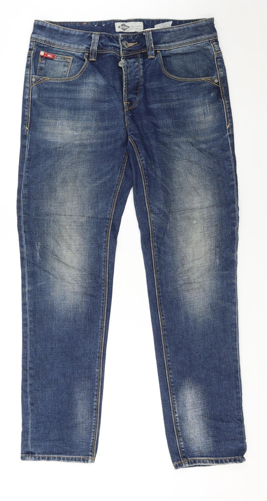 Lee Cooper Men's Blue Slim Fit Straight Denim Jeans W32 L32