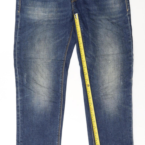 Lee Cooper Men's Blue Slim Fit Straight Denim Jeans W32 L32