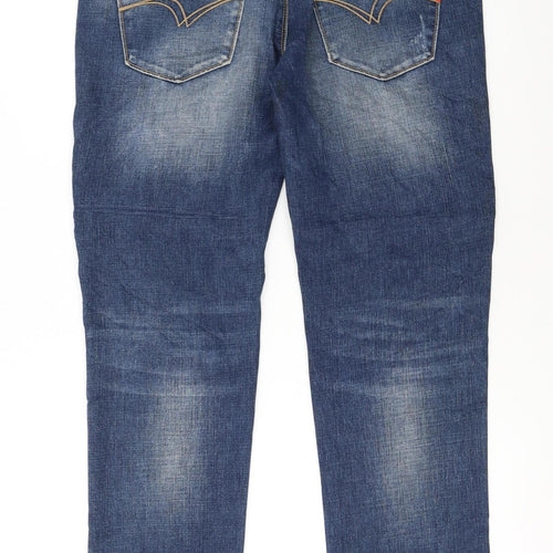 Lee Cooper Men's Blue Slim Fit Straight Denim Jeans W32 L32