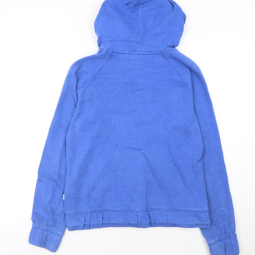 Adidas Women's Blue Pullover Hoodie Size 10 Drawstring Logo