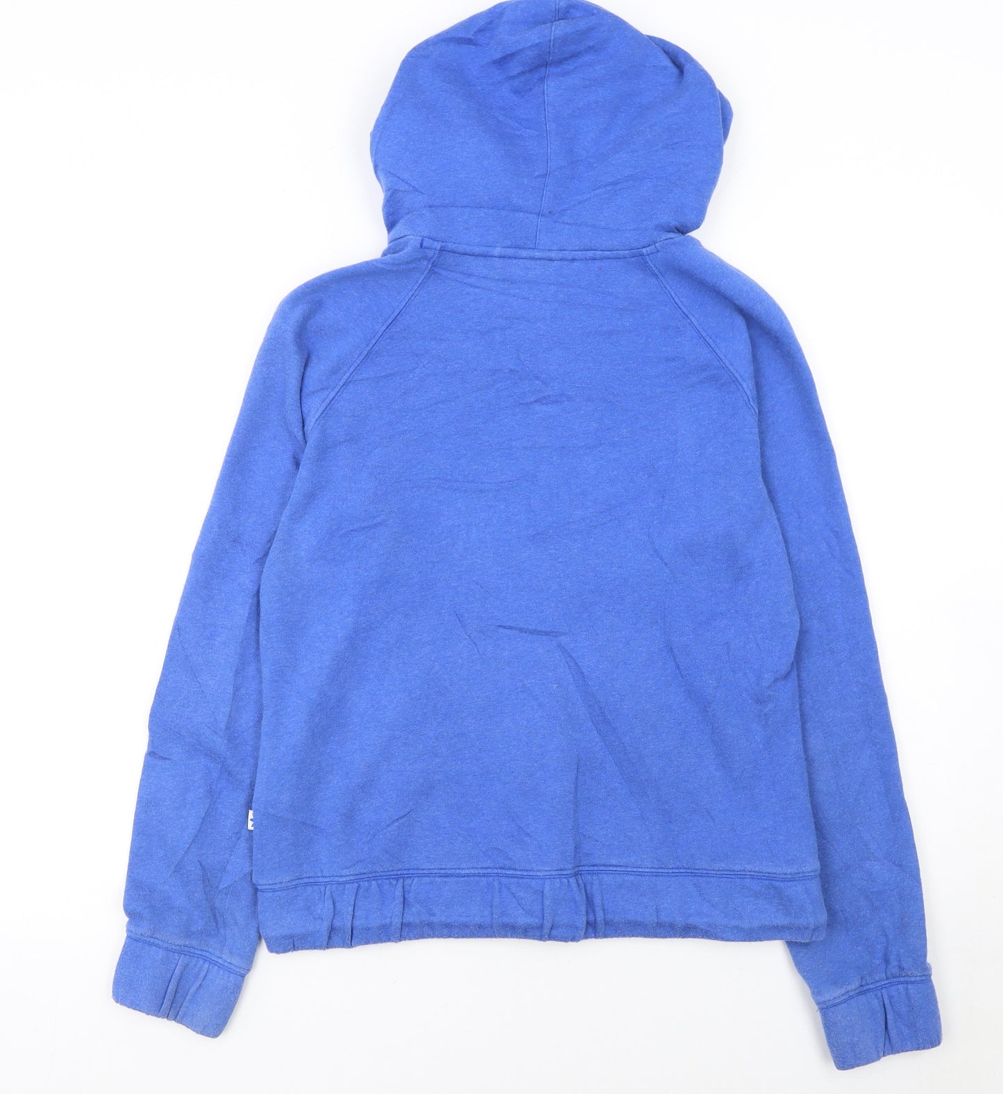Adidas Women's Blue Pullover Hoodie Size 10 Drawstring Logo