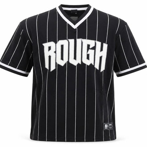 FSBN Men's Black Striped Athletic Fit Jersey T-Shirt M