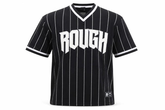 FSBN Men's Black Striped Athletic Fit Jersey T-Shirt M