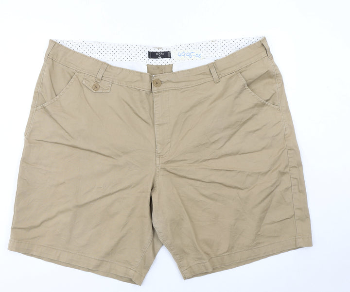 Lee Riders Beige Women's Size 24 Plus Chino Shorts Stretch Twill