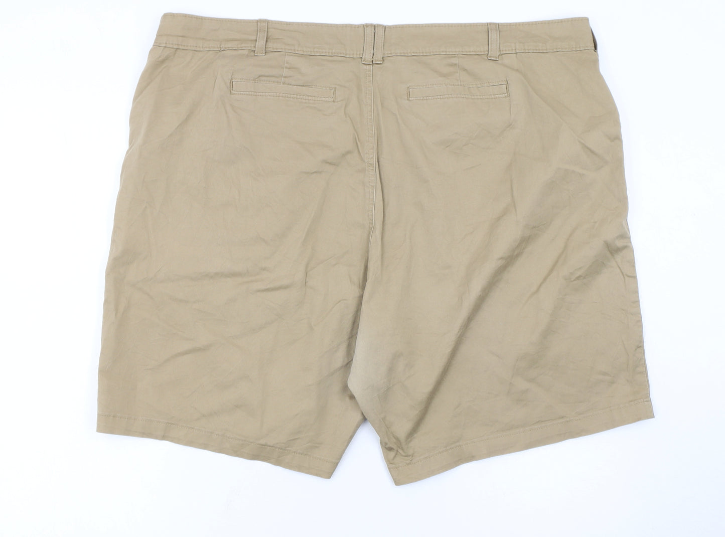 Lee Riders Beige Women's Size 24 Plus Chino Shorts Stretch Twill