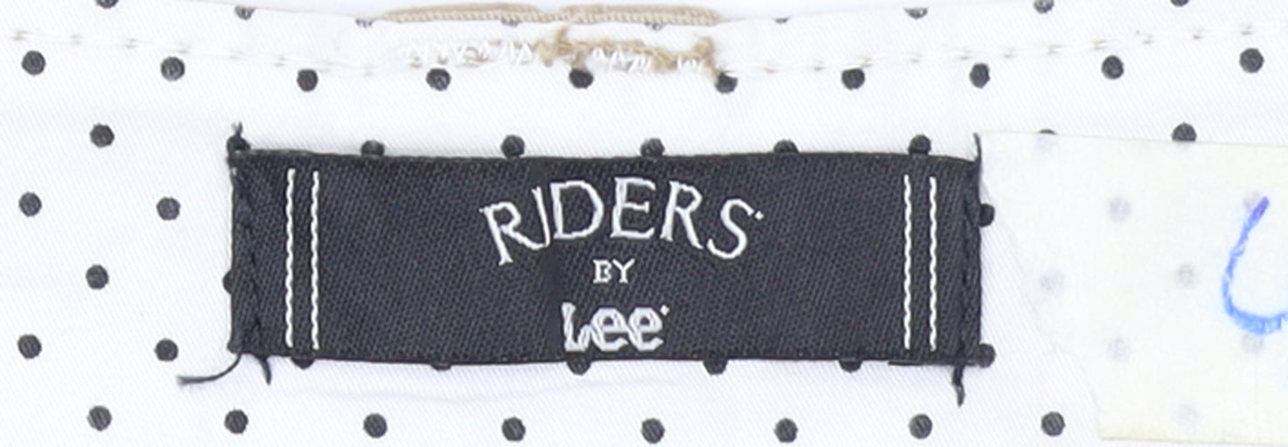Lee Riders Beige Women's Size 24 Plus Chino Shorts Stretch Twill