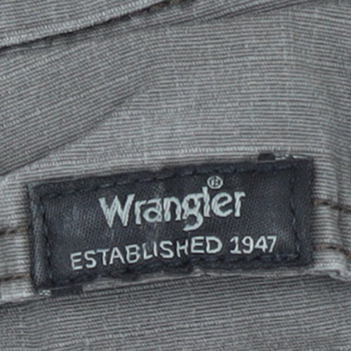 Wrangler Men's Grey Cargo Shorts Size 42 Regular Fit Cotton Blend