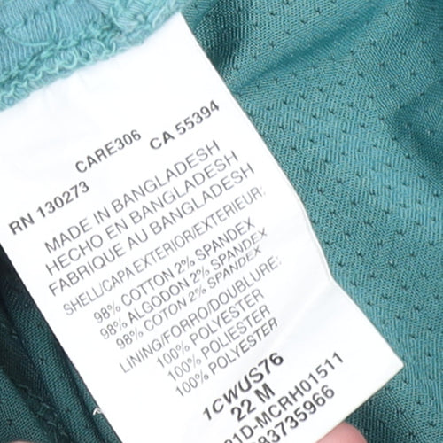 Lee Women’s Blue Cotton Stretch Skort Size 22 Mid Rise Casual