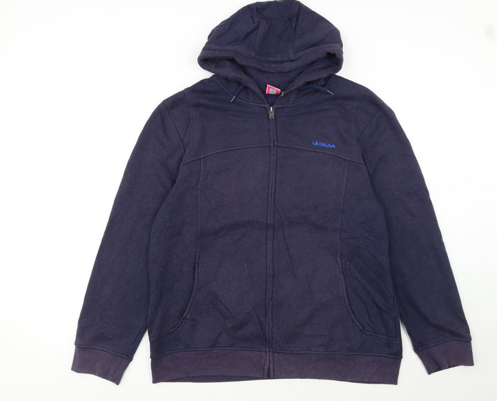 LA Gear Women's Navy Blue Size 18 Full Zip Hoodie Sweatshirt