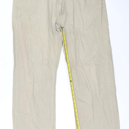 Levi's 559 Men's Beige Cotton Chino Trousers W38 L34 Straight Fit