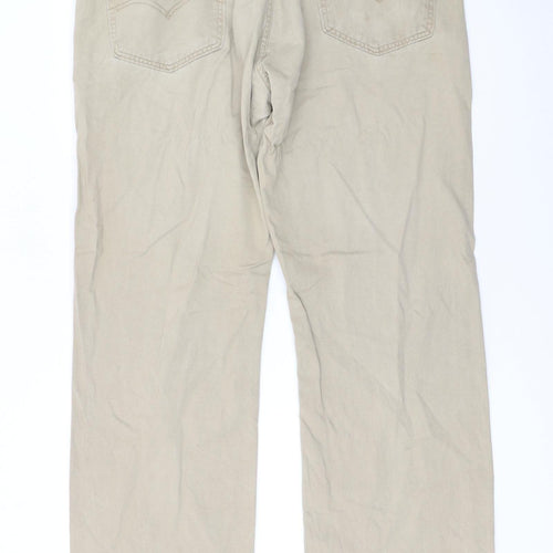 Levi's 559 Men's Beige Cotton Chino Trousers W38 L34 Straight Fit