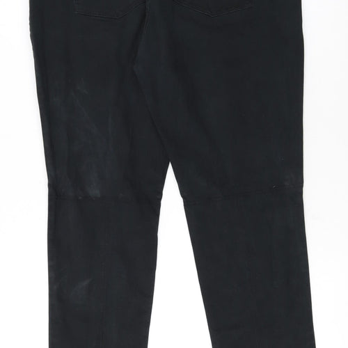 Lee Women Black Straight Jeans Size 16 Stretch Denim