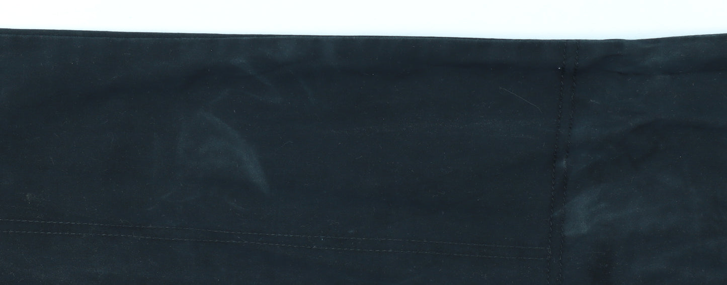 Lee Women Black Straight Jeans Size 16 Stretch Denim
