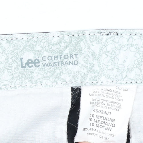 Lee Women's Black Capri Trousers Size 10 Stretch Comfort Fit