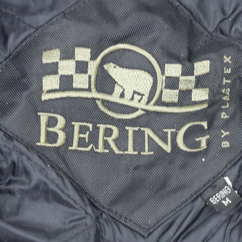Bering Men’s Black Motorcycle Jacket M Waterproof Windproof Reflective