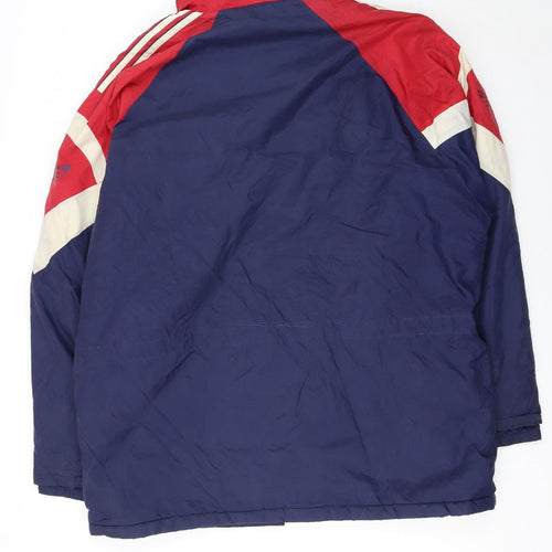Adidas Men's Blue Red XL Retro 90s Windbreaker Jacket