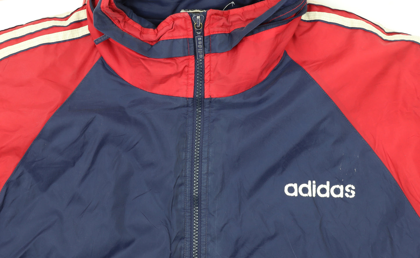 Adidas Men's Blue Red XL Retro 90s Windbreaker Jacket