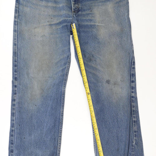 Lee Men's Blue Straight Leg Regular Fit Denim Jeans 33W 32L