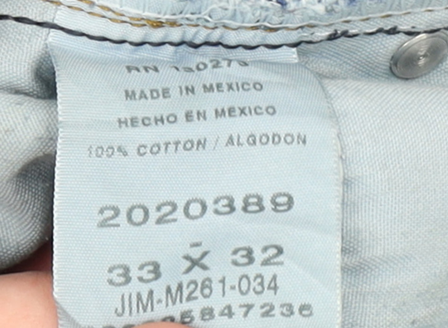 Lee Men's Blue Straight Leg Regular Fit Denim Jeans 33W 32L