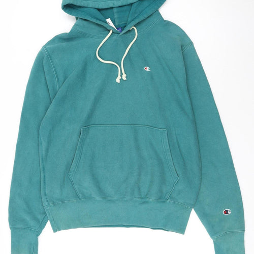 Champion Women’s Teal Pullover Hoodie S Cotton Blend Casual